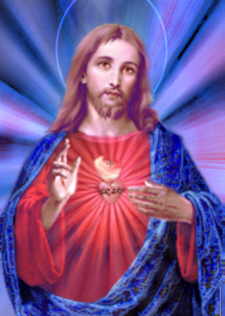 Sacred Heart of Jesus blue